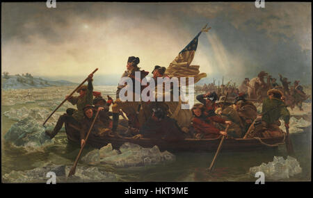 Emanuel Leutze Washington Crossing the Delaware le Metropolitan Museum of Art Banque D'Images