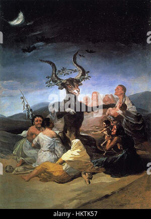 Francisco de Goya y Lucientes - sabbat des sorcières - WGA10007 Banque D'Images