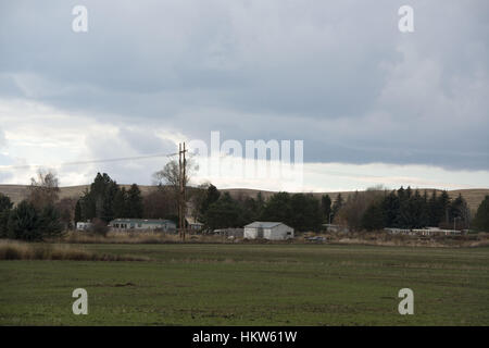 Moscou, New York, USA. 17 novembre, 2016. Syringa Mobile Home Park est situé à quelques kilomètres du centre-ville de Moscou, de l'Idaho. Le parc offre une vue sur la montagne de Moscou. Credit : Crédit : /ZUMA Wire/Alamy Live News Banque D'Images