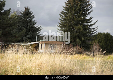 Moscou, New York, USA. 17 novembre, 2016. Syringa Mobile Home Park est situé à quelques kilomètres du centre-ville de Moscou, de l'Idaho. Le parc offre une vue sur la montagne de Moscou. Credit : Crédit : /ZUMA Wire/Alamy Live News Banque D'Images