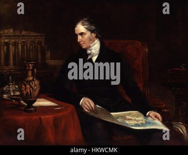 George Hamilton Gordon, 4e comte d'Aberdeen par John Partridge Banque D'Images