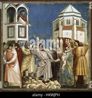 Giotto di Bondone - No 21 scènes de la vie du Christ - 5. Massacre des Innocents - WGA09199 Banque D'Images