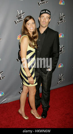 Carson Daly et Siri Pinter arrive sur NBC's 'La voix de la Saison 2 partie à Hollywood, Californie le 29 juin 2011. Photo par Francis Specker Banque D'Images