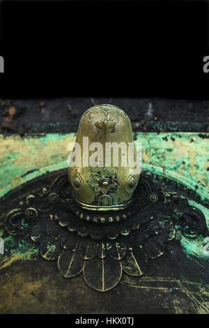 Tortue bronze statue Banque D'Images