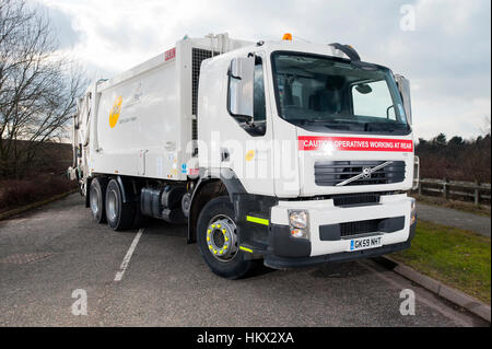 2009 Volvo FE dustcart camion de collecte des déchets Banque D'Images