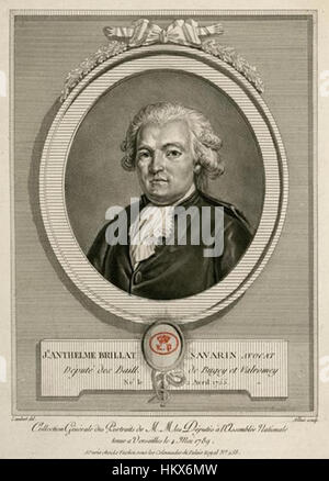 De Jean-Anthelme Brillat Savarin (1755-1826) Banque D'Images