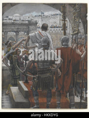 Le Musée de Brooklyn - Pilate se lave les mains (Pilate se lave les mains) - James Tissot Banque D'Images