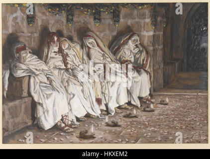 Le Musée de Brooklyn - Les vierges sages (Les vierges sages) - James Tissot Banque D'Images