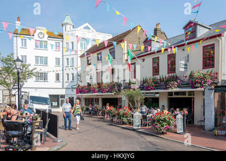 Donatello restaurant italien, Brighton Place, les ruelles, Brighton, East Sussex, Angleterre, Royaume-Uni Banque D'Images