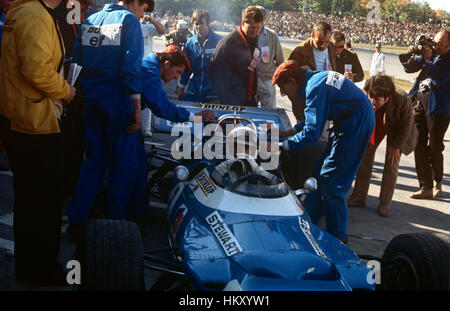 1969 Jackie Stewart Matra MS80 Clermont Ferrand le 1er GP de France France Banque D'Images