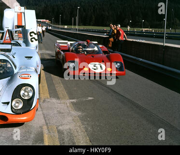 1970 Ignazio Giunti Italien Ferrari 512M Zeltweg 1000Ks Autriche dnf GG Banque D'Images