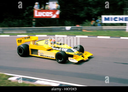 1978 Jean-Pierre Jabouille le français Renault RS01 Brands Hatch British GP DNF GG Banque D'Images