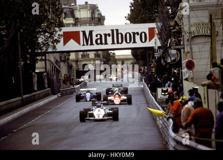 1983 Alain Prost Renault RE40 française Monaco GP 3e étage Banque D'Images