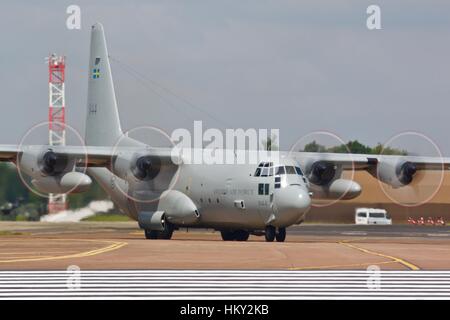 Swedish Air Force C-130E Hercules Banque D'Images