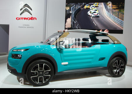 Bruxelles - 12 jan 2016 : Citroën Cactus M exposé au Salon de l'Automobile de Bruxelles. Banque D'Images