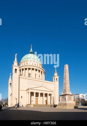 Église Saint-Nicolas dans l'Alter Markt (vieux marché) Potsdam , Allemagne Banque D'Images