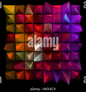 Au hasard des pyramides. Abstract futuristic background, desing ou éléments graphiques. Banque D'Images