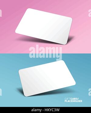 Un modèle de carte cadeau avec un marqueur d'effet 3D - vector illustration Illustration de Vecteur