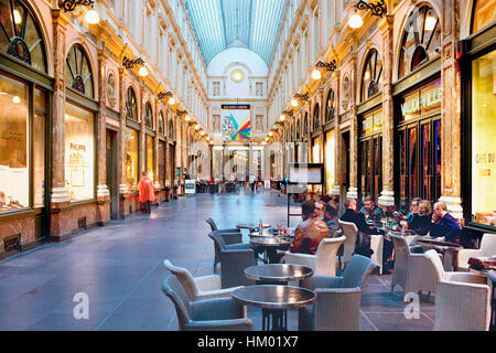 Galeries Saint-Hubert à Bruxelles Banque D'Images