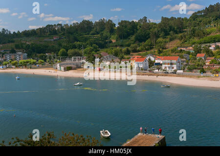 Estuaire, Betanzos, province de La Corogne, une région de Galice, Espagne, Europe Banque D'Images