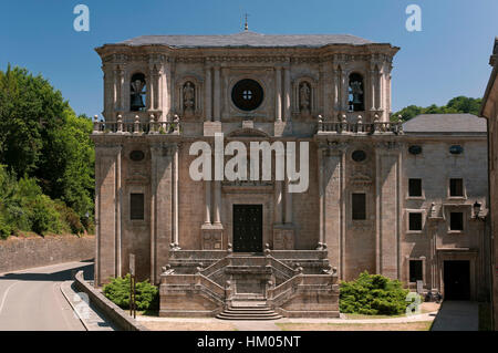 Monastère de Saint Julian de Samos - fondée au Vie siècle, Lugo province, région de la Galice, Espagne, Europe Banque D'Images