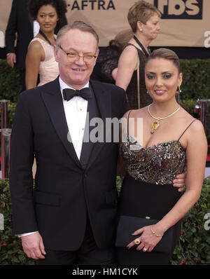 Los Angeles, USA. 29 janvier, 2017. L'acteur Jared Harris (L) et Allegra Riggio assister à la 23e assemblée annuelle des Screen Actors Guild Awards Au Shrine Auditorium à Los Angeles, Californie. Ringo : crédit Chiu/ZUMA/Alamy Fil Live News Banque D'Images