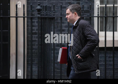 Londres, Royaume-Uni. Jan 31, 2017. David Gauke MP, Secrétaire en chef au Trésor, feuilles 10, Downing Street, à la suite d'une réunion du Cabinet. Credit : Mark Kerrison/Alamy Live News Banque D'Images