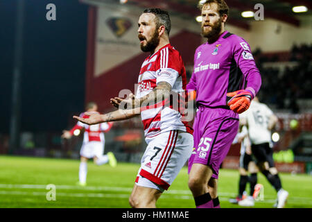 Hamilton, en Écosse. Jan 31, 2017. Les images d'action de la SPFL League match entre Hamilton Academicals Vs Inverness Caledonian Thistle à New Douglas Park. Crédit : Colin Poultney/Alamy Live News Banque D'Images