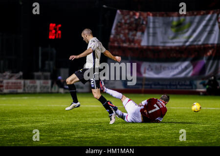 Hamilton, en Écosse. Jan 31, 2017. Les images d'action de la SPFL League match entre Hamilton Academicals Vs Inverness Caledonian Thistle à New Douglas Park. Crédit : Colin Poultney/Alamy Live News Banque D'Images