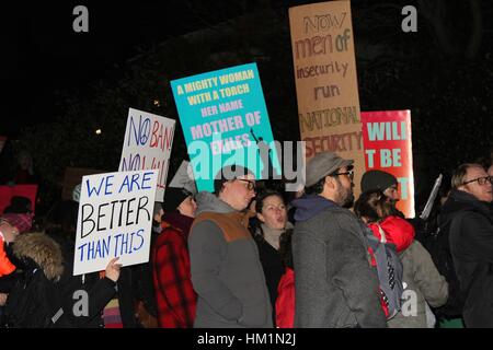 'Ce que le F--k Chuck' Rally , New York USA Banque D'Images