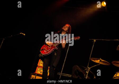 Milan, Italie. 31 janvier, 2017. Cage The Elephant en concert à Fabrique, Milan. Credit : Roberto Finizio/ Alamy Live News Banque D'Images