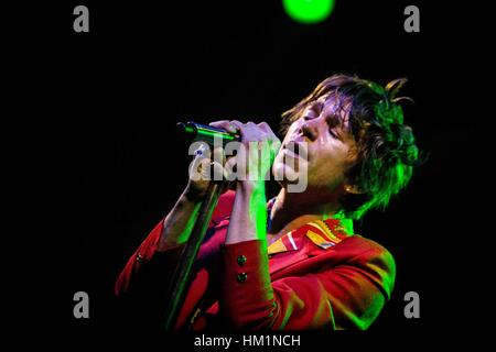 Milan, Italie. 31 janvier, 2017. Cage The Elephant en concert à Fabrique, Milan. Credit : Roberto Finizio/ Alamy Live News Banque D'Images