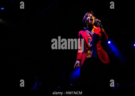 Milan, Italie. 31 janvier, 2017. cage the elephant en concert à fabrique, milan. crédit : Roberto finizio/ alamy live news Banque D'Images