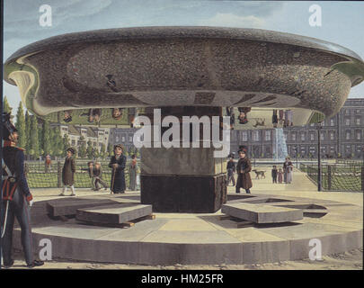 Johann Erdmann Hummel - Die Granitschale im Berliner Lustgarten - 1831 Banque D'Images