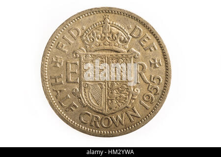 La couronne impériale britannique de demi-coin Banque D'Images