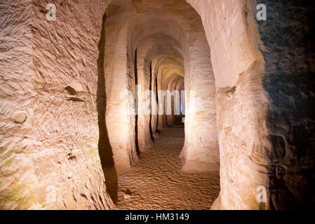 Piusa caves du sable, de l'Estonie Banque D'Images