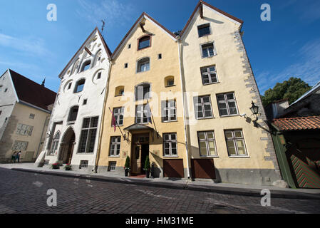 Les trois Sœurs bâtiments, Tallinn, Estonie Banque D'Images