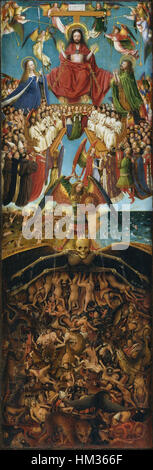 Jan van Eyck - diptyque - WGA07587, panneau de droite Banque D'Images