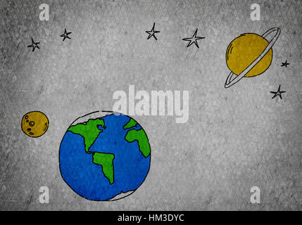 Appelée Terre planète Banque D'Images