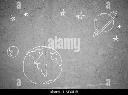 Appelée Terre planète Banque D'Images