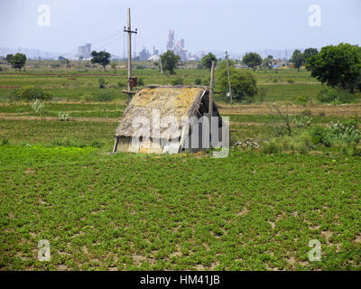 Paysage. L'Andra Pradesh, l'Inde rurale Banque D'Images