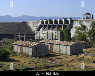 Pawana Barrage. Près de Pune, Inde, Maharasthra. La Pavana River est une rivière qui traverse les villes de Pimpri-Chinchwad et Pune dans l'état indien de Banque D'Images