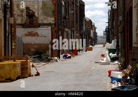 Henderson Road, Grimsby Docks, Grimsby, Lincolnshire, Angleterre, Royaume-Uni. Banque D'Images