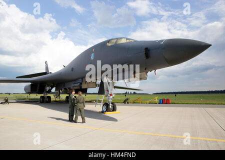 BERLIN, ALLEMAGNE - le 2 juin 2016 : US Air Force de bombardiers stratégiques B-1B Lancer sur l'affichage lors de l'exposition salon ILA à 2016 Banque D'Images