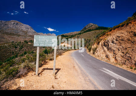 Bain's Kloof Pass, Hawequas bassin versant de montagne, Western Cape, Afrique du Sud Banque D'Images