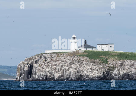 Inner Farne leuchtturm, Northumberland Banque D'Images