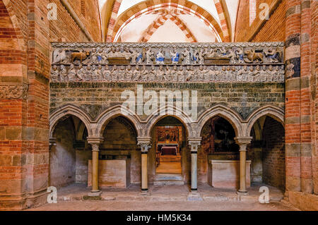 Italie Piémont Asti Province de Santa Maria di Vezzolano Albugnano'Jubè Banque D'Images