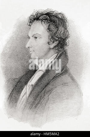 William Hazlitt, 1778 - 1830. L'écrivain anglais, théâtre et critique littéraire, peintre, commentateur social, et philosophe. Banque D'Images