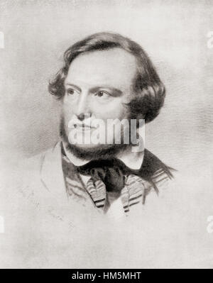 Charles James, levier 1806 - 1872. Romancier et conteur d'irlandais. Banque D'Images