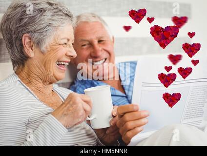 Image composite de couple Banque D'Images